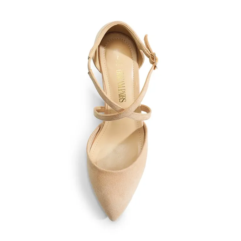 Pointed Toe Kitten Heel Dress Pumps