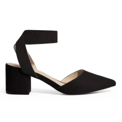 Pointed Toe Pumps with Ankle Strap