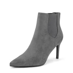 Pointed Toe Stiletto Chelsea Ankle Booties