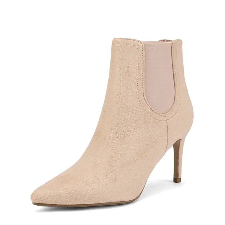 Pointed Toe Stiletto Chelsea Ankle Booties