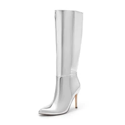 Pointed Toe Stiletto High Heel Knee High Boots
