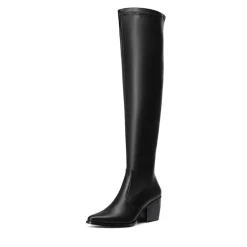 Pointed Toe Thigh High Boots