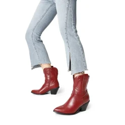 Pointed Toe Western Cowboy Mid Calf Boots