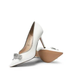 Rhinestone Bowknot Stiletto Heel Pumps