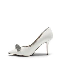 Rhinestone Bowknot Stiletto Heel Pumps
