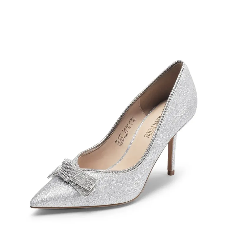 Rhinestone Bowknot Stiletto Heel Pumps