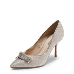 Rhinestone Bowknot Stiletto Heel Pumps