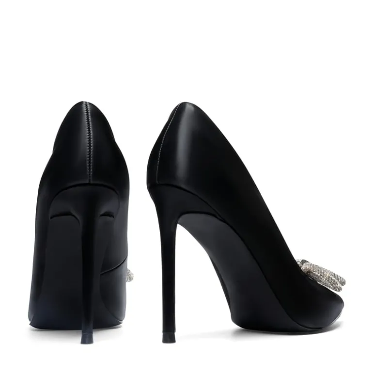 Rhinestone Bows Stiletto Pumps