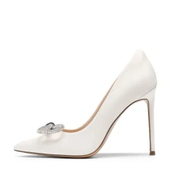 Rhinestone Bows Stiletto Pumps