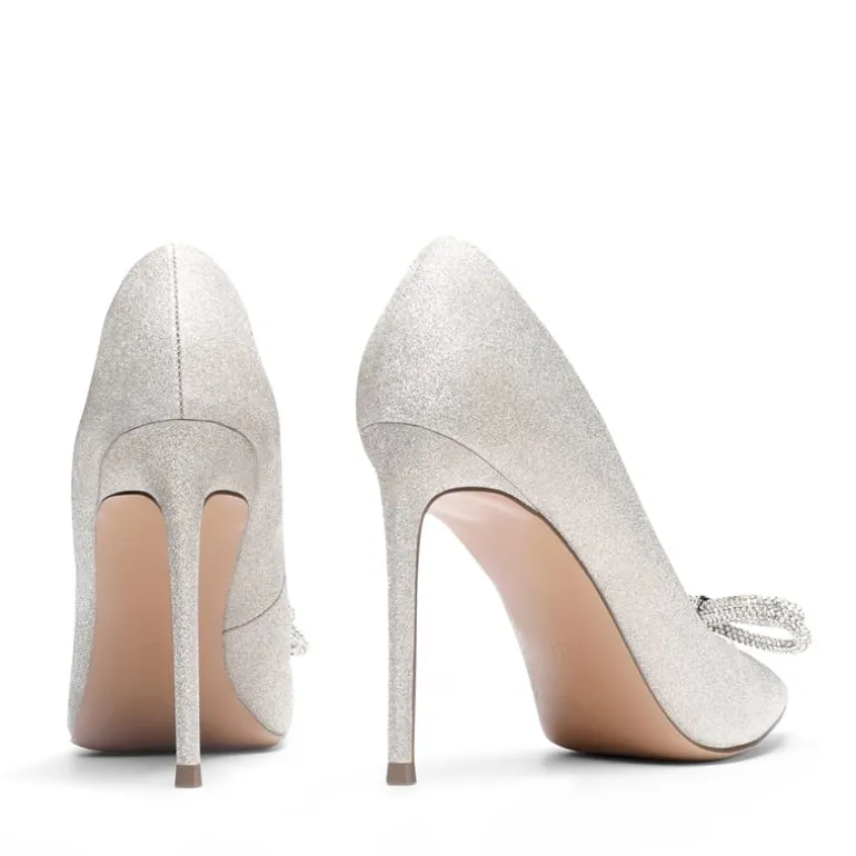 Rhinestone Bows Stiletto Pumps