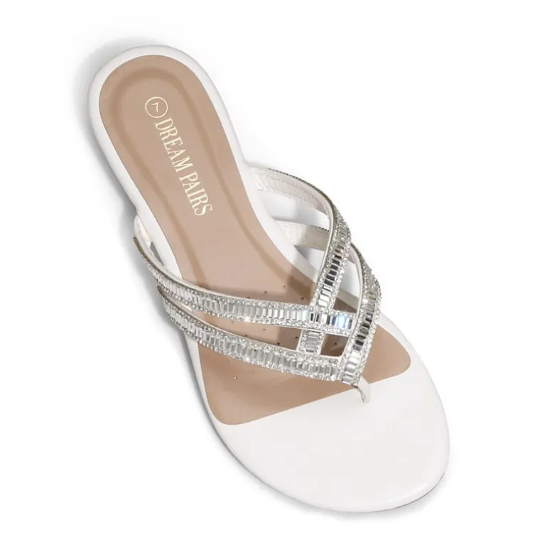 Rhinestone Cute Flip-Flop Sandals