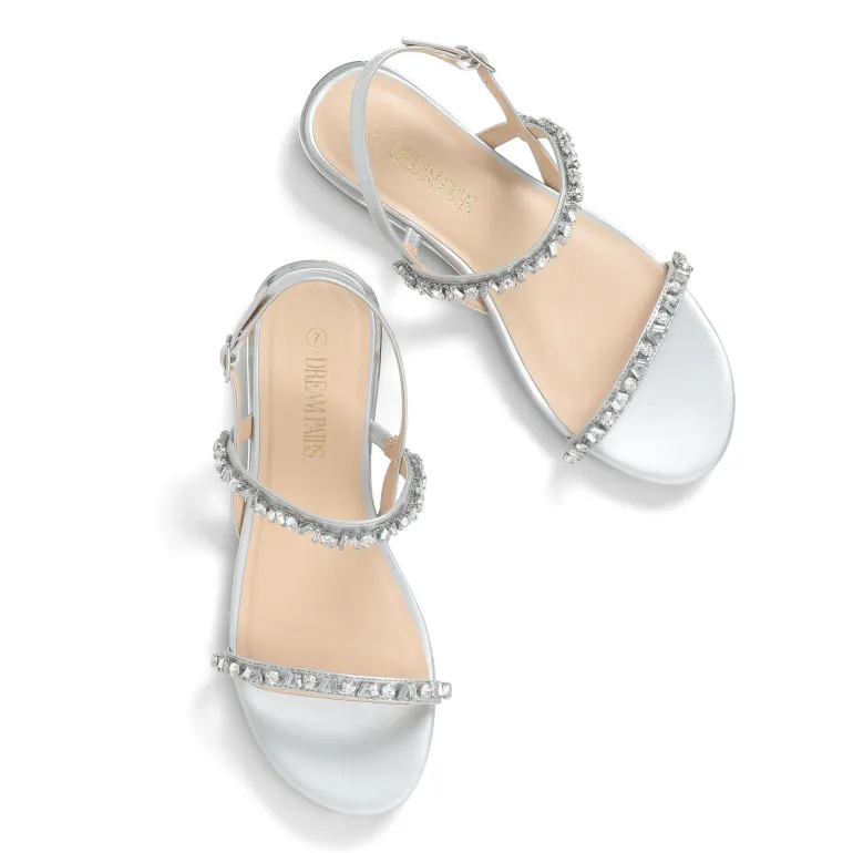 Rhinestone Flat Sandals