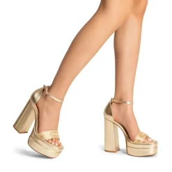 Rhinestone High-heel Platform Sandals