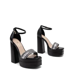 Rhinestone High-heel Platform Sandals