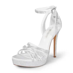 Rhinestone Platform Stiletto Sandals
