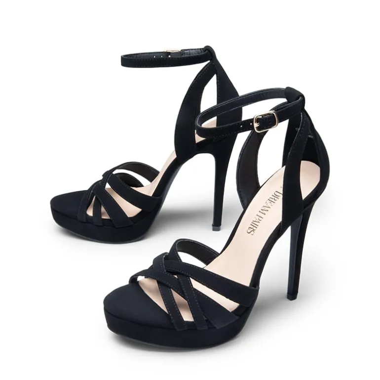 Rhinestone Platform Stiletto Sandals