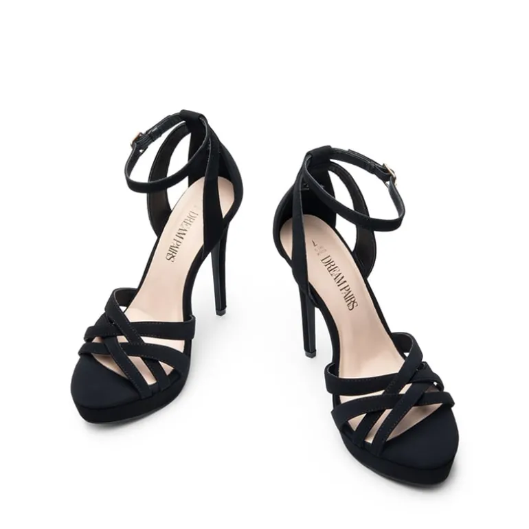 Rhinestone Platform Stiletto Sandals