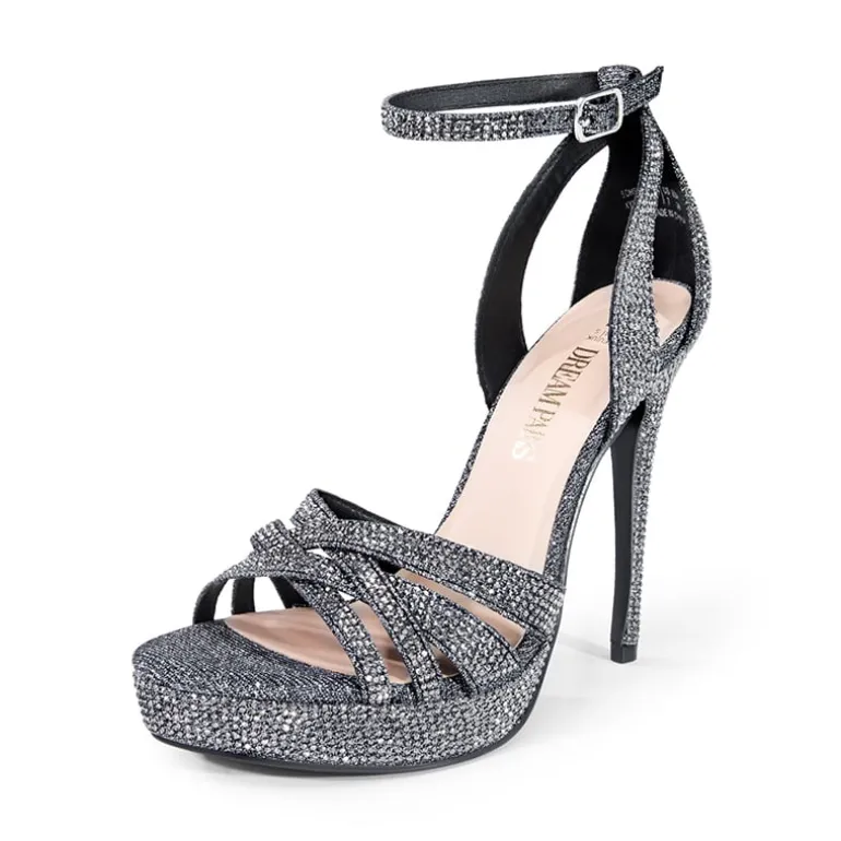 Rhinestone Platform Stiletto Sandals