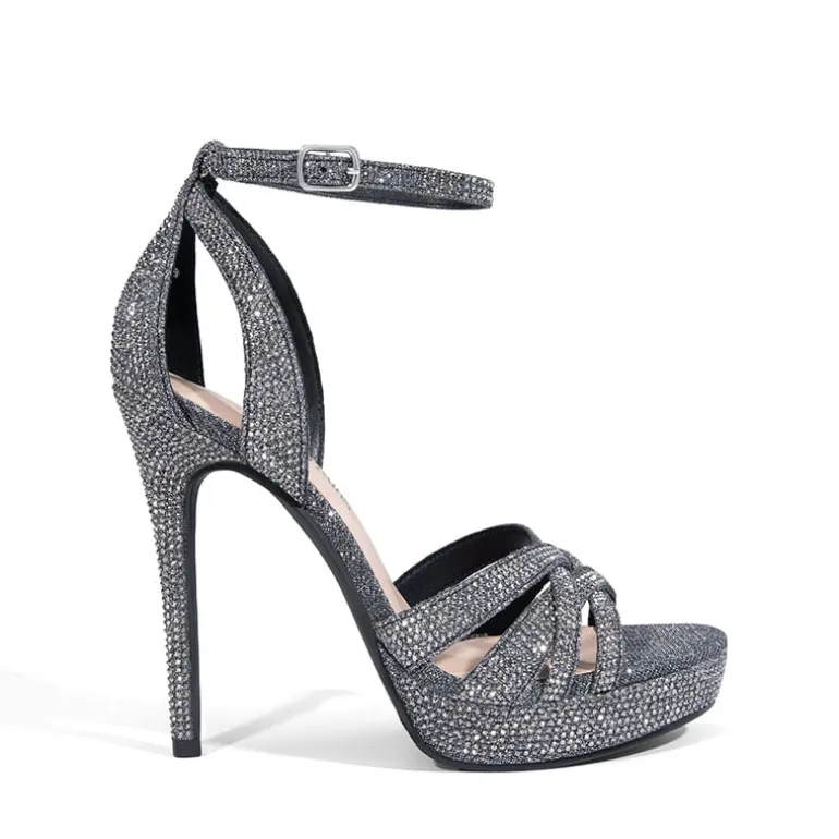 Rhinestone Platform Stiletto Sandals