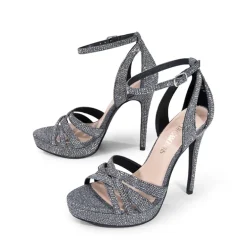 Rhinestone Platform Stiletto Sandals