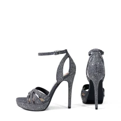 Rhinestone Platform Stiletto Sandals
