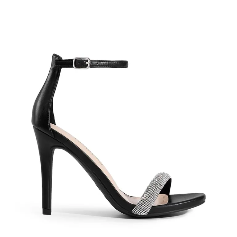 Rhinestone Strap High Stiletto Heel Sandals
