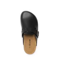 Round Toe Buckle Slip-on Mules