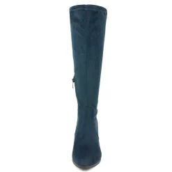 Round-Toe Chunky Heel Knee High Boots