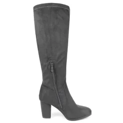 Round-Toe Chunky Heel Knee High Boots