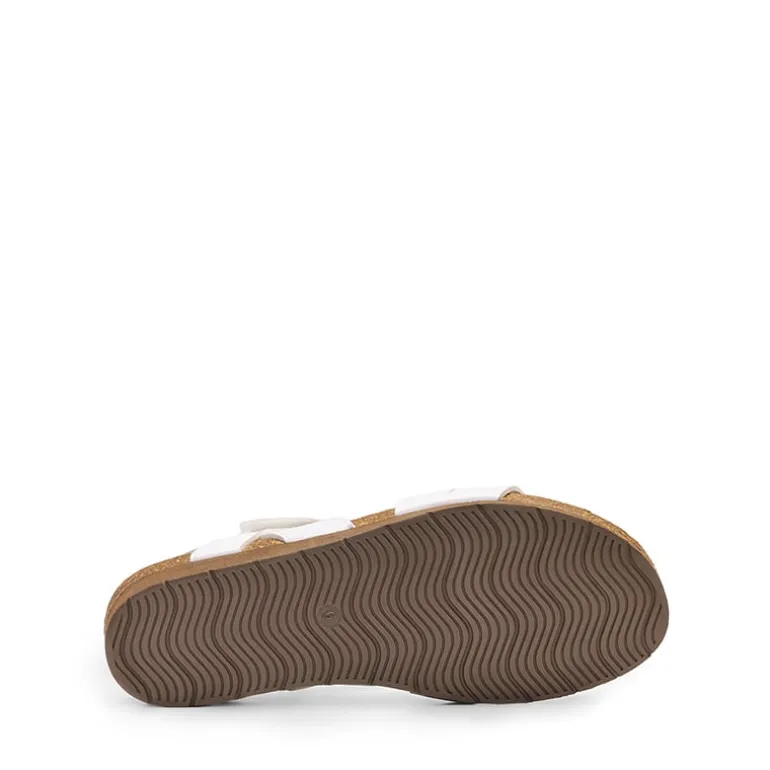 Round-Toe Low Heel Wedge Sandals