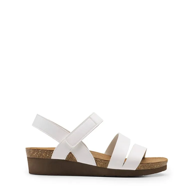 Round-Toe Low Heel Wedge Sandals