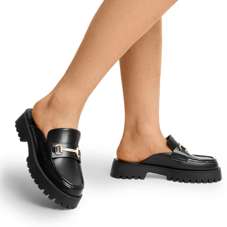 Round Toe Slip-on Mules