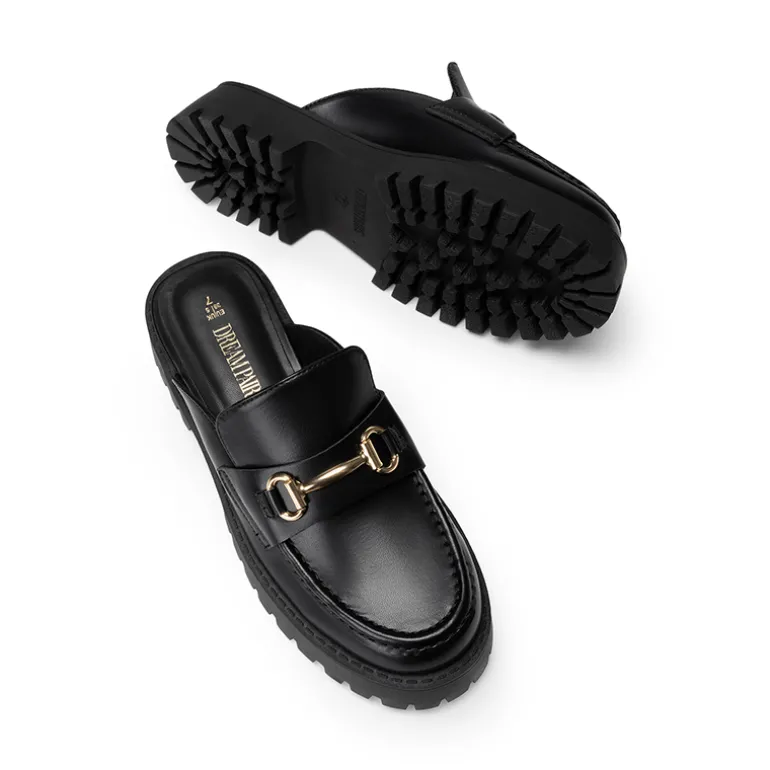 Round Toe Slip-on Mules