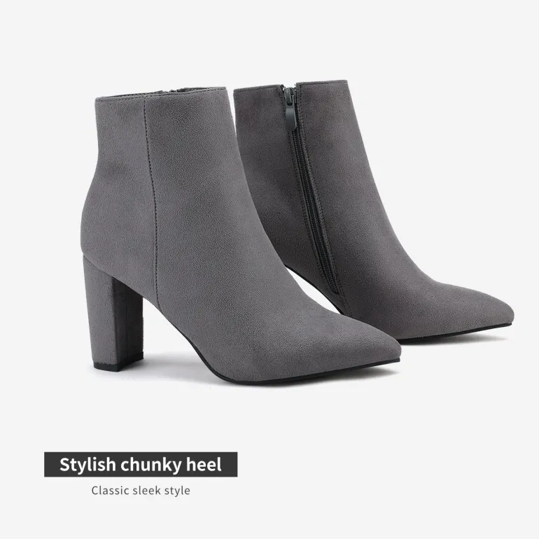 Sianna Chunky High Heel Ankle Booties