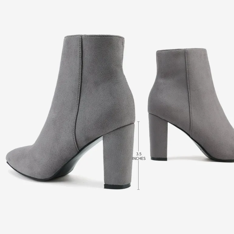 Sianna Chunky High Heel Ankle Booties