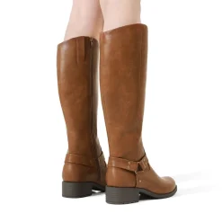 Side Zipper Buckle Riding Boots