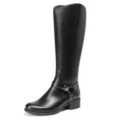 Side Zipper Buckle Riding Boots