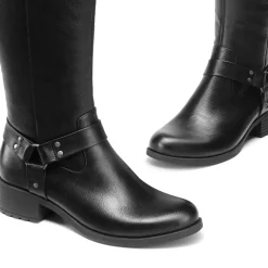 Side Zipper Buckle Riding Boots