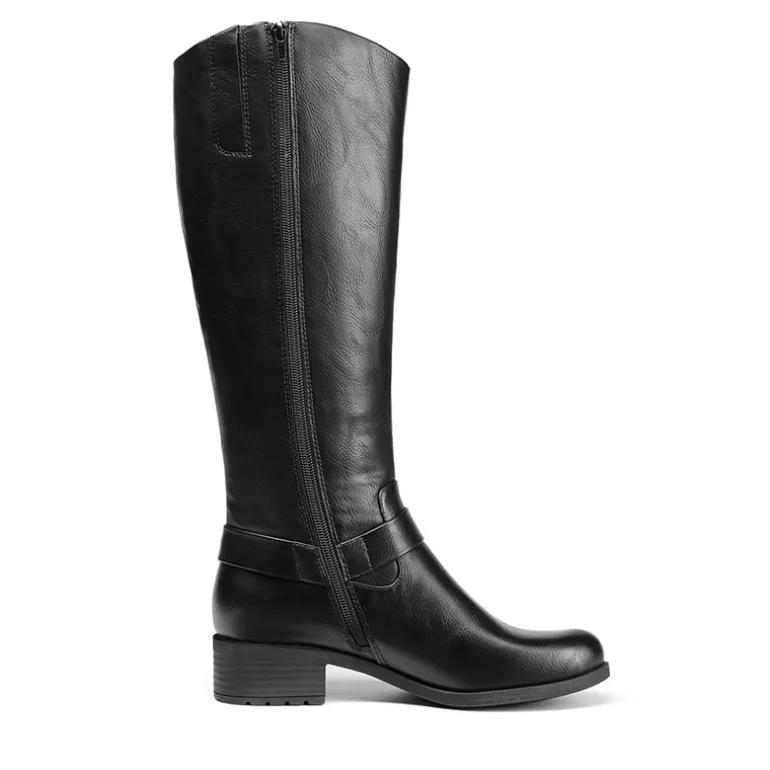 Side Zipper Buckle Riding Boots