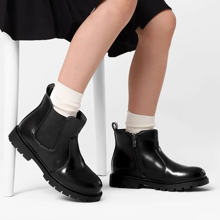 Side Zipper Kids Chelsea Boots