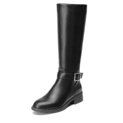 Side Zipper Knee High Riding Boots