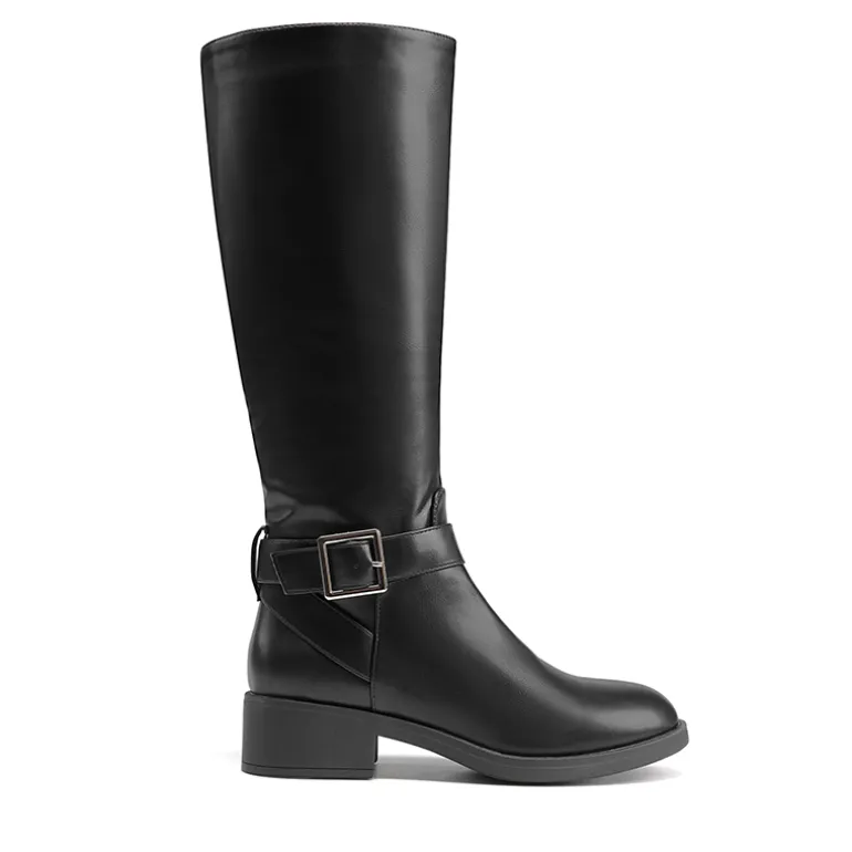 Side Zipper Knee High Riding Boots