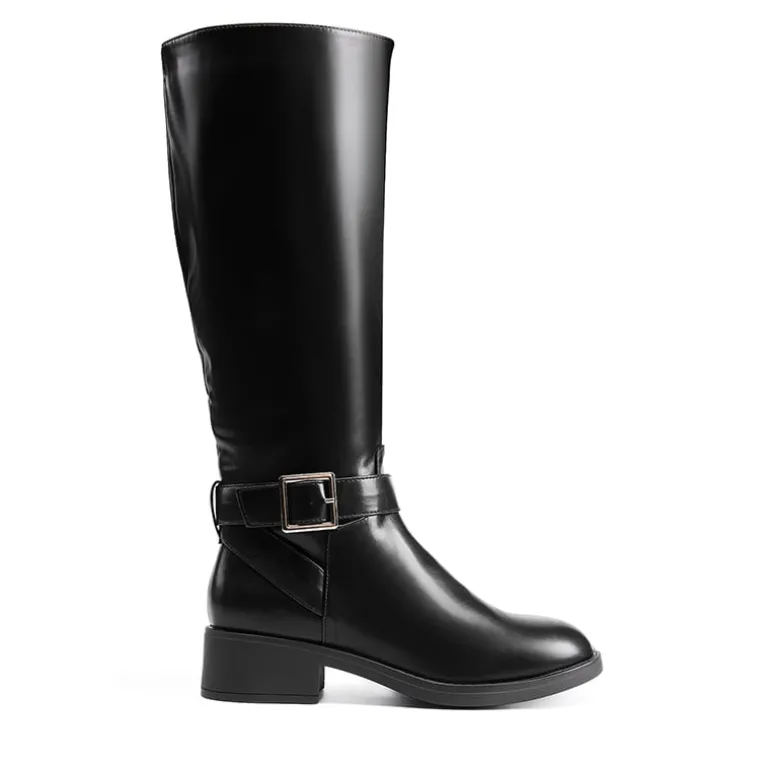 Side Zipper Knee High Riding Boots