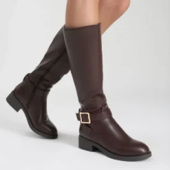 Side Zipper Knee High Riding Boots