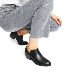 Side Zip Slip On Booties
