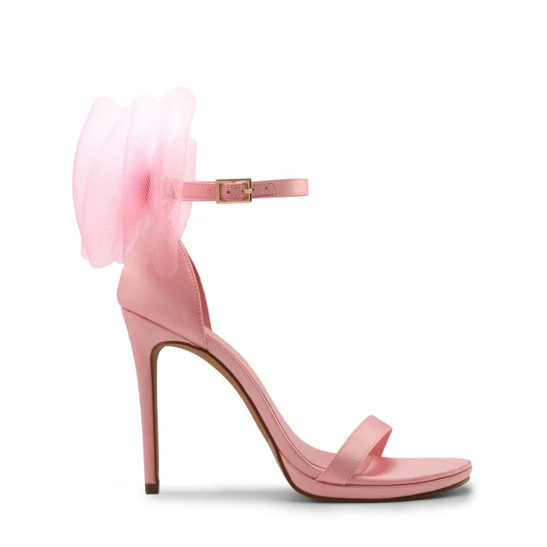 Silky Bow High Stiletto Heel Sandals