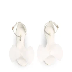 Silky Bow High Stiletto Heel Sandals