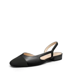 Slingback Cap Toe Flats