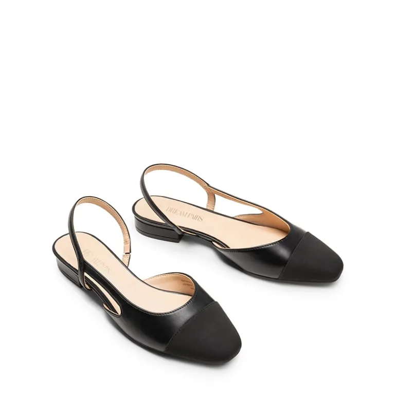 Slingback Cap Toe Flats