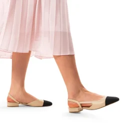 Slingback Cap Toe Flats